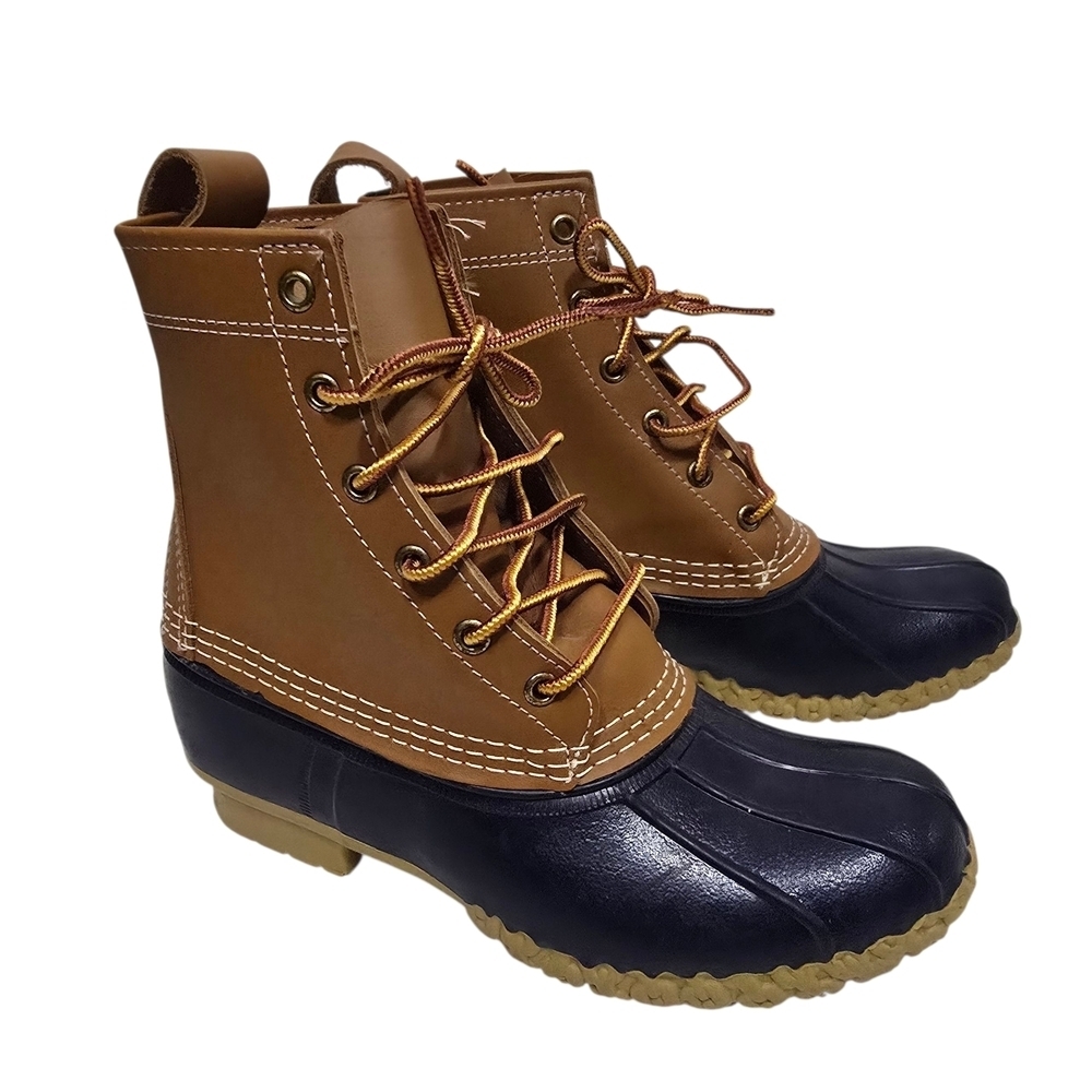 Bean boots by L.L.Bean made in Maine blue and brown